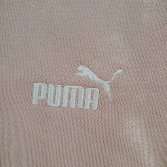 PUMA Women's XLarge Pink Fleece Lined Embroidered Logo Pullover Hoodie. - Picture 10 of 10